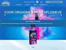 Tablet Screenshot of durex.nl